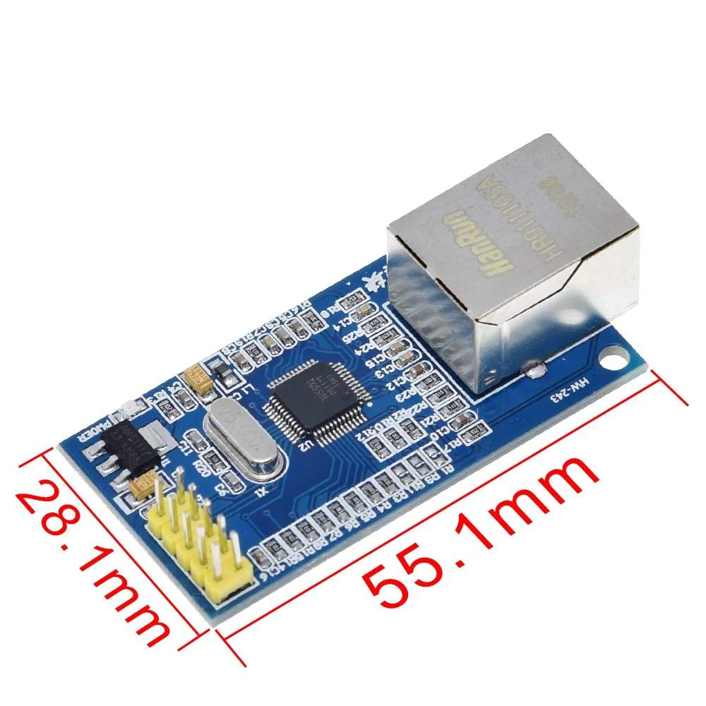 TZT W5500 сетевой модуль Ethernet аппаратный TCP/IP 51/STM32 микроконтроллер программы по W5100