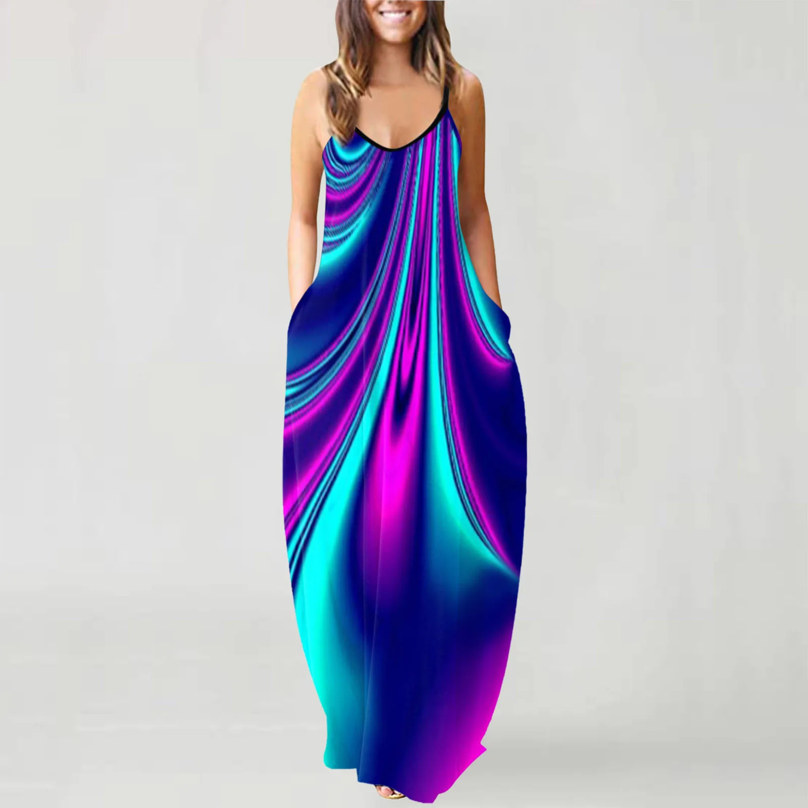 

Vintage Dress Women Summer O-neck Flower Print Sleeveless Plus Size Pullover Maxi Dresses Donna Estate Elegante Vestidos 2020