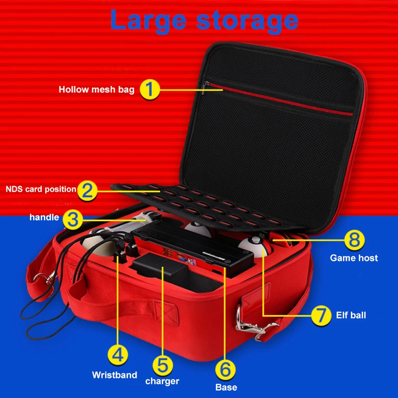 Чехол для Nintendo Switch EVA портативный чехол хранения Nintendos NS аксессуары игр защитный |