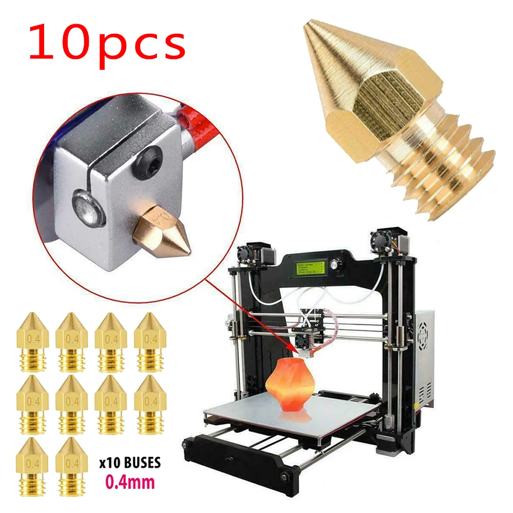 Сопло для 3D принтера Creality Ender 3/3 Pro комплект сопел резьба М6|Детали и аксессуары