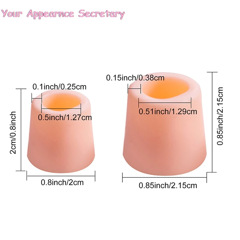 

16 Pcs Nude Silicone Toe Separator Toes Protector Prevent Corn Hallux Tube Cover