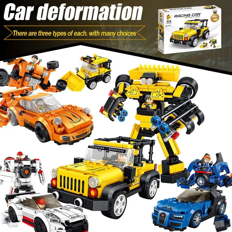 

City Police Station Car Building Blocks For City SWAT Team Truck House Blocks Technic Diy Toy For Boys Children