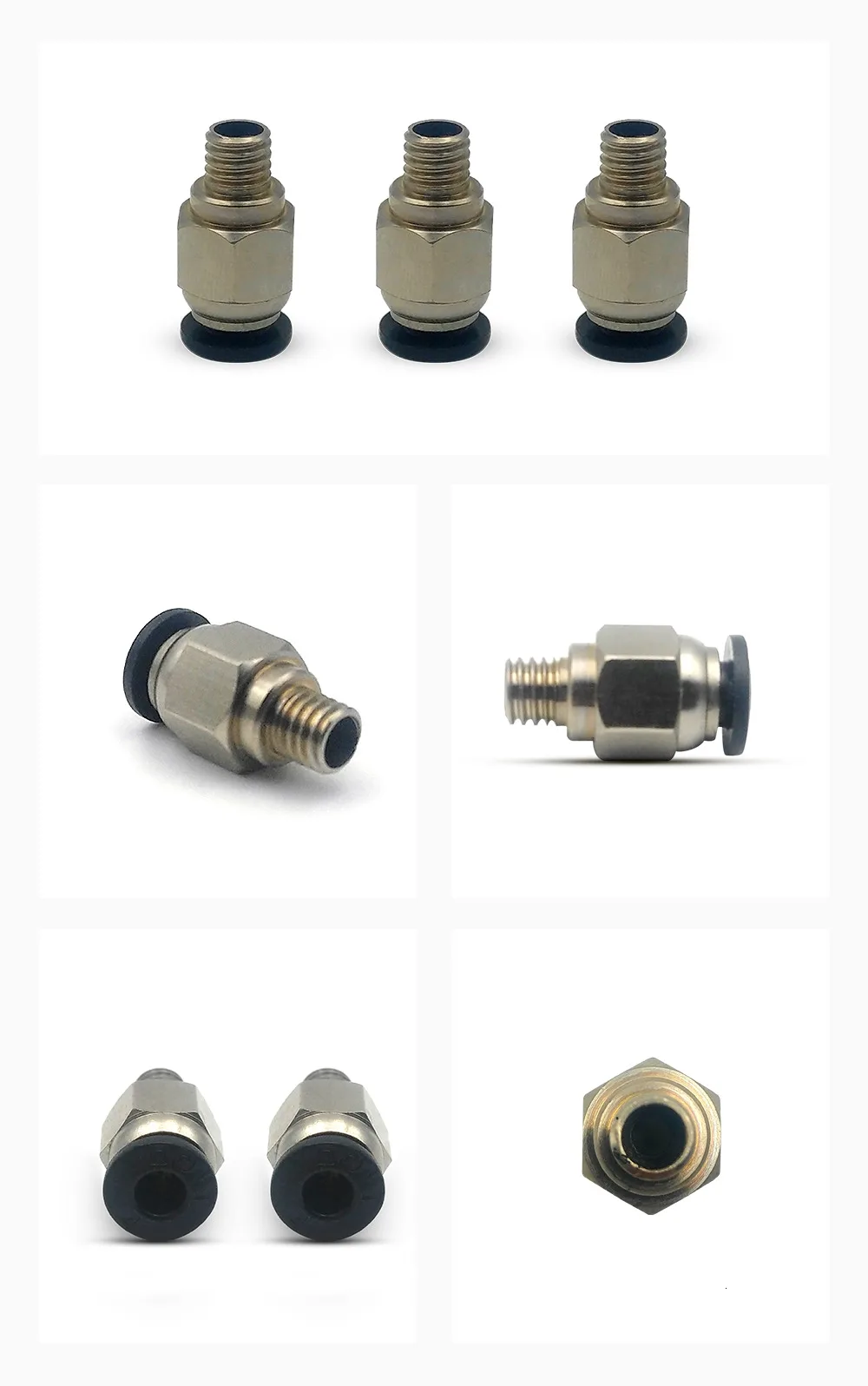 5 шт./лот ZONESTAR PC4-M6 3d принтер J-head пневматические разъемы PTFE трубки быстрая пара фитингов Reprap Hotend