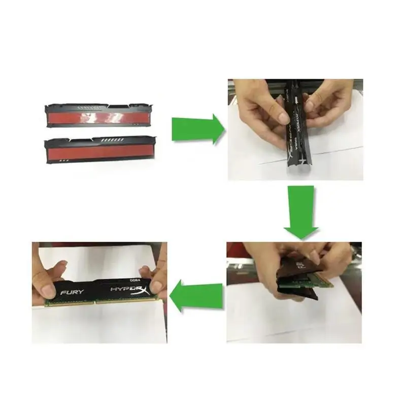Overclock MOD DDR DDR3 DDR4 Universal Memory Thermal For PC Fin Vest Radiation Cooler Dissipate Game RAM Sink Cooling D6G3 | Электроника