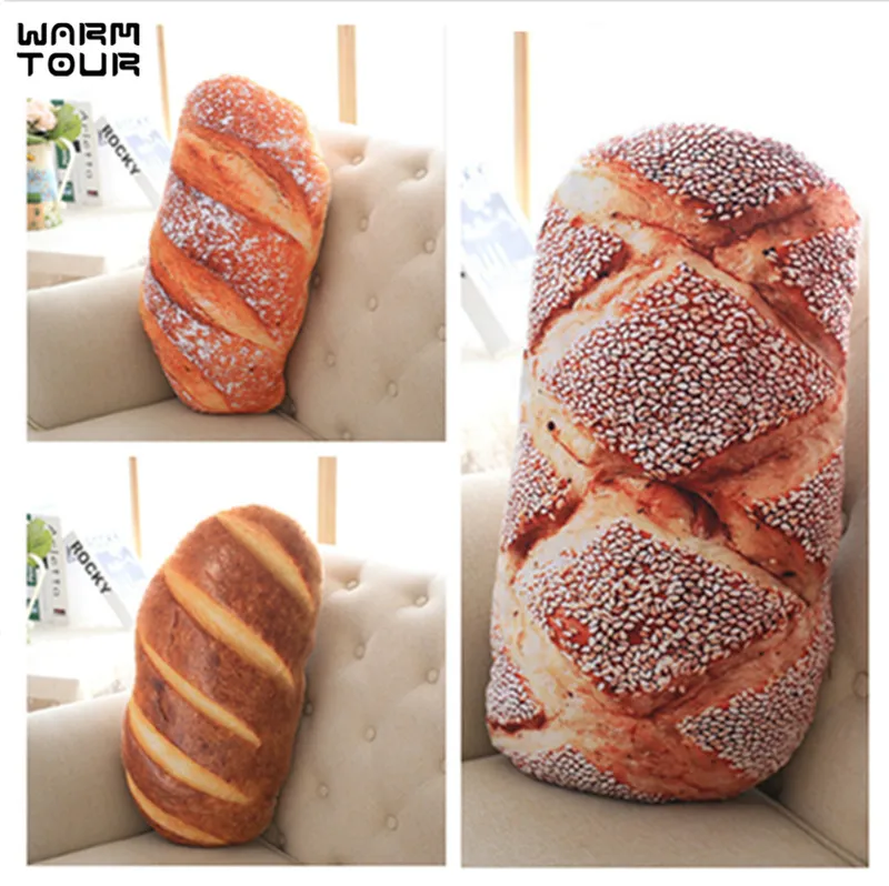 50 см x 70 2 вида творческих хлеб узорная Подушка забавная мягкая Массажная подушка