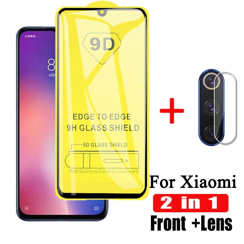 2-в-1 объектив камеры экрана из закаленного стекла для xiaomi mi 9 защитное стекло mi 9 mi 9se защитное стекло на xio mi 9 9se с пленочным покрытием