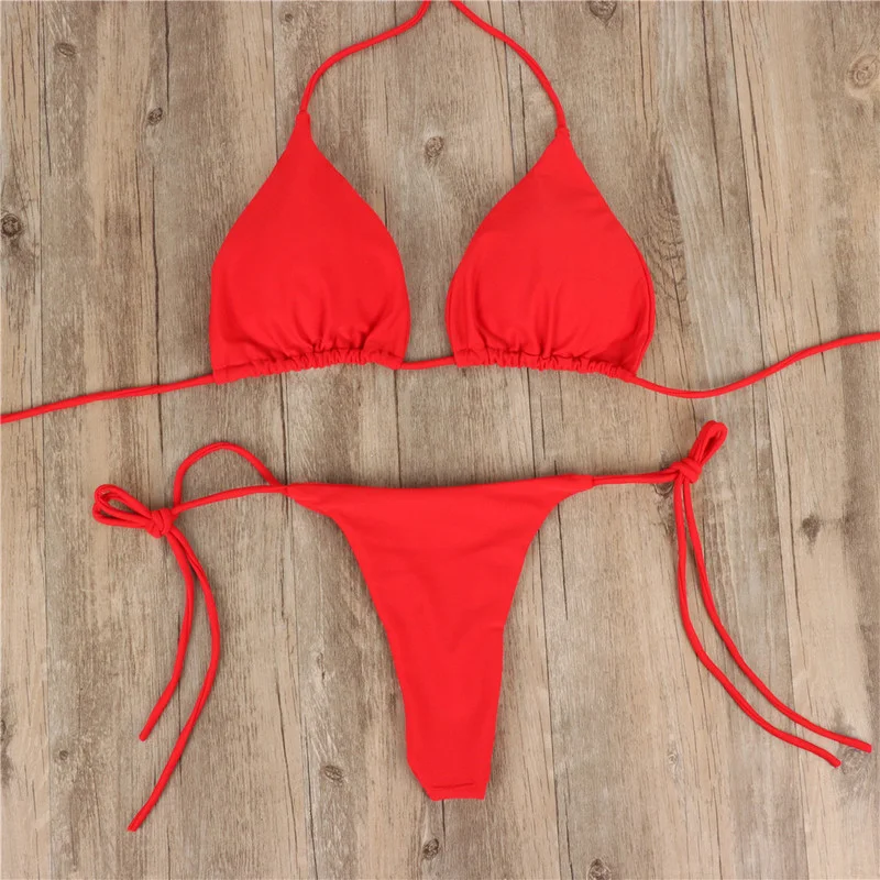 

Sexy BIKINI solid color adjustable strap multi-colored women's split swimsuit beach baby
