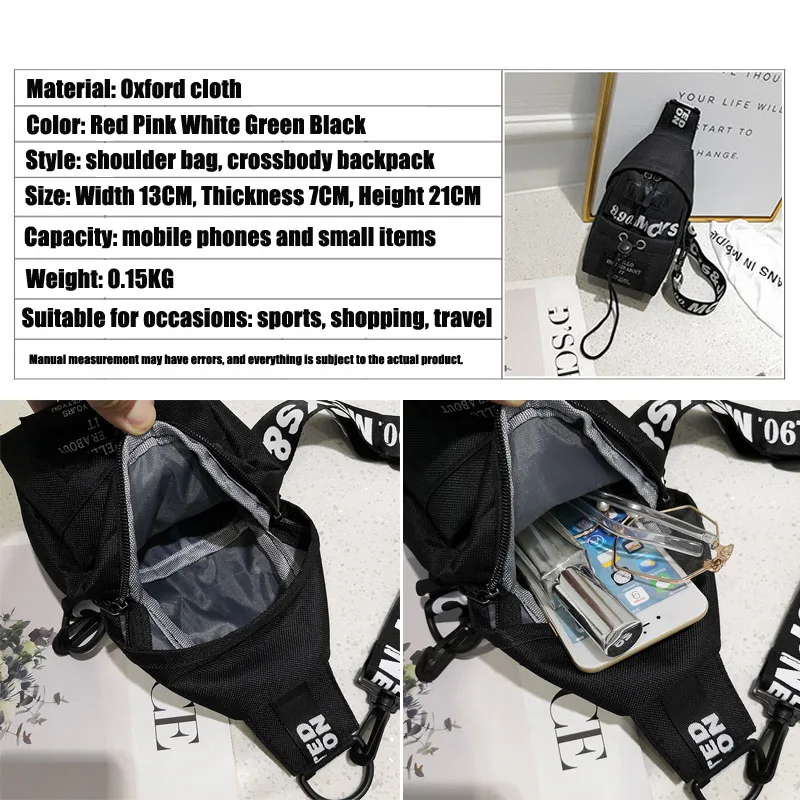 Повседневная нейлоновая сумка-мессенджер сумка на плечо нагрудная сумки для
