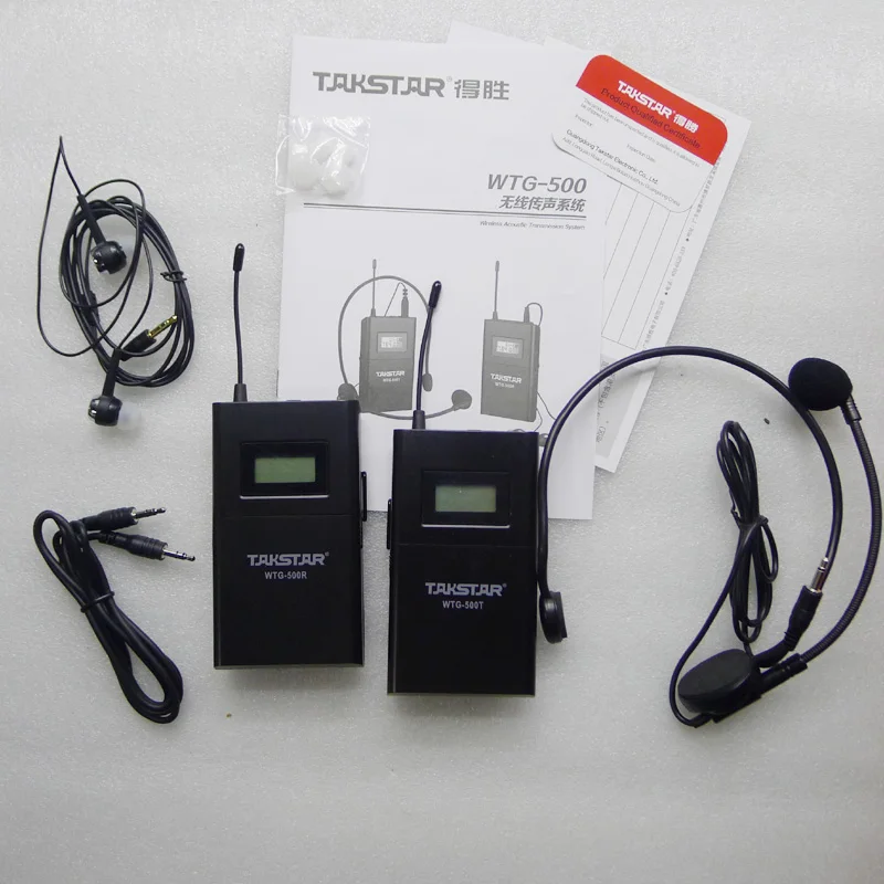 Top Quality Takstar WTG-500 UHF Wireless tour guide system voice device 4 languages simultaneous interpretation teaching | Электроника