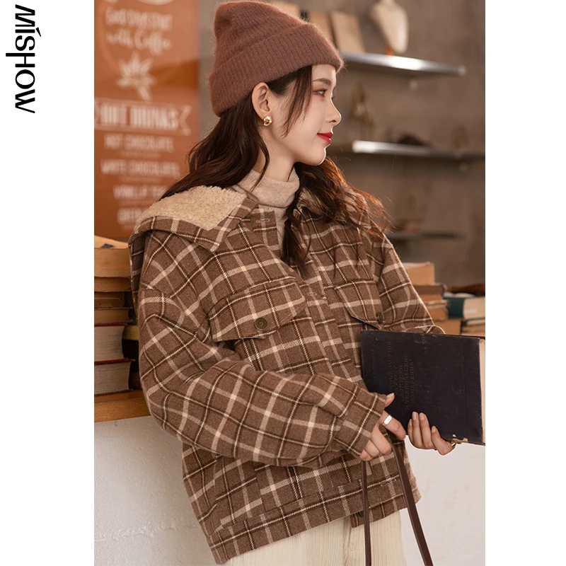 : Для 2020 Зимняя шерстяная одежда пальто для женщин куртка уличная Верхняя теплое