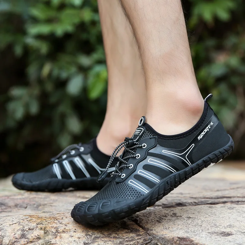 2021 Summer Upstream Shoes Men Fishing Water Beach Shoes Quick Dry Hiking Shoes Women Breathable Mesh Sandals Diving Shoes