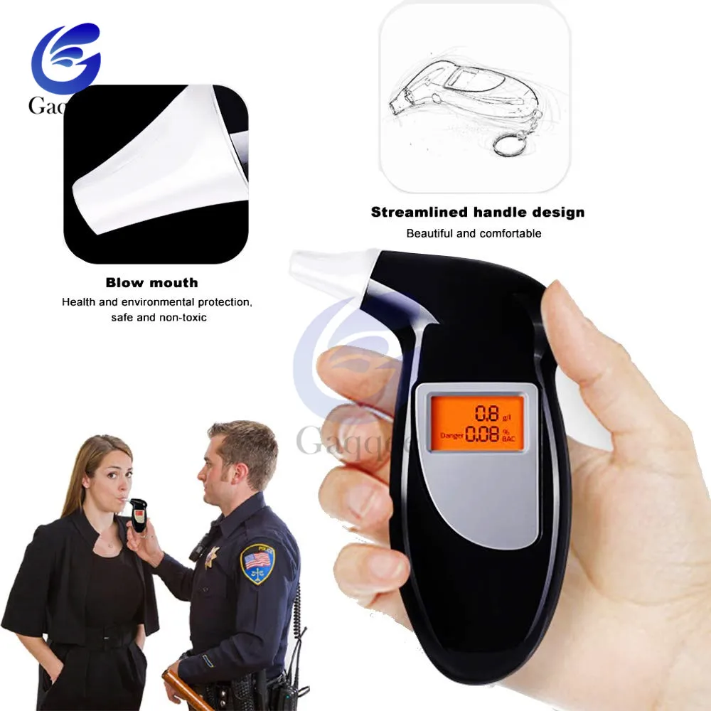 Алкотестер анализатор дыхания газовый детектор тестер брелок устройство для