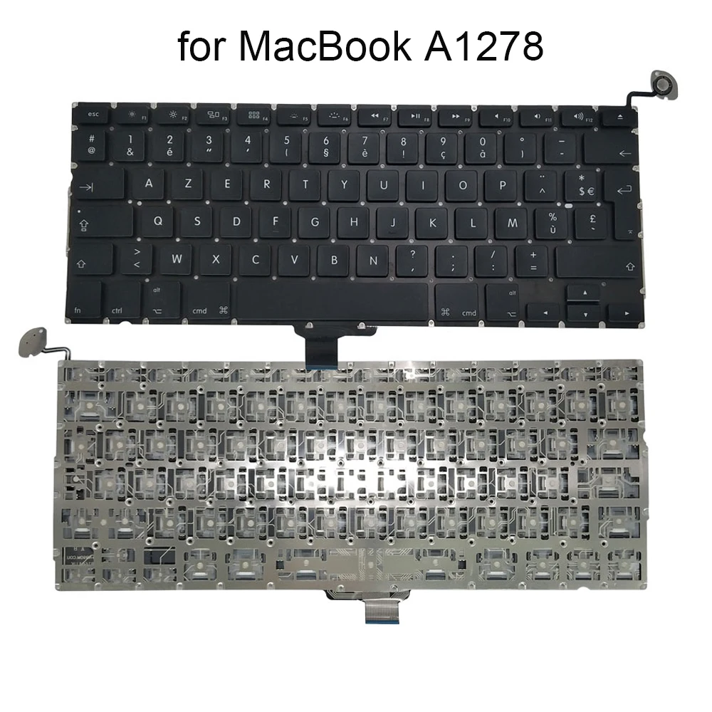 

France backlit laptop Keyboard For Macbook Pro Unibody 13" A1278 Mid 2009 2010 2011 2012 MD101LL/A French azerty keyboards black