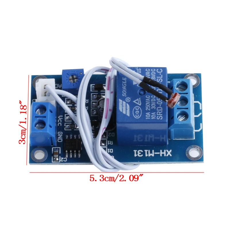 

12V Photoresistor DC Module Relay Light Detection Sensor Light Control Switch E56B