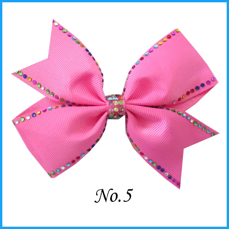 Пару благословение Девушка Стразы Радуга 4 5 &quotАлмазный крыло заколка для волос с