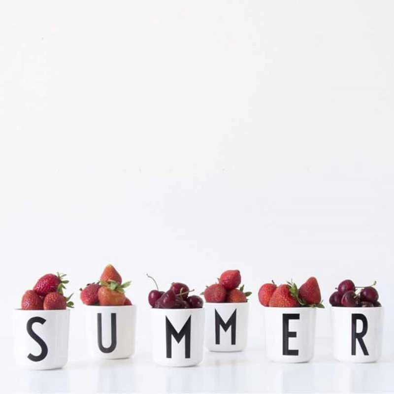 Ins кофейная чашка с надписью Северная Европа лаконичный стиль кружка для сока чая