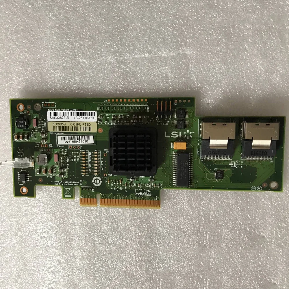 

Pulled 44E8690 44E8688 SAS3082E-R BR10i SAS Raid Card