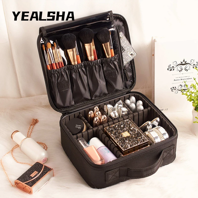 

Mini Travel Storage Cosmetic Bag Portable Portable Cosmetic Case Small Double Layer Toiletry Bag