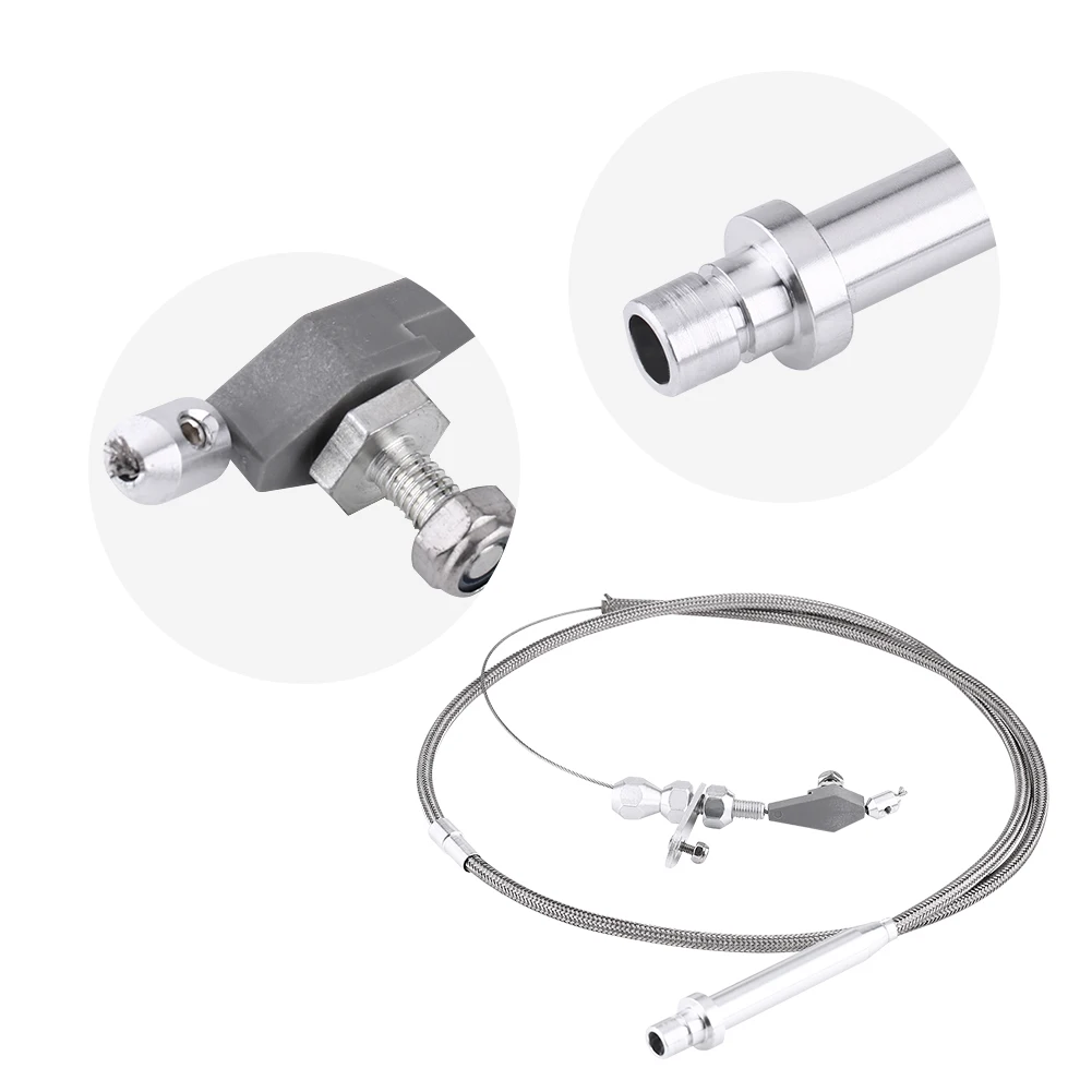 Для Chevy TH350 из нержавеющей стали с оплеткой кабель для передачи данных Detent Kickdown