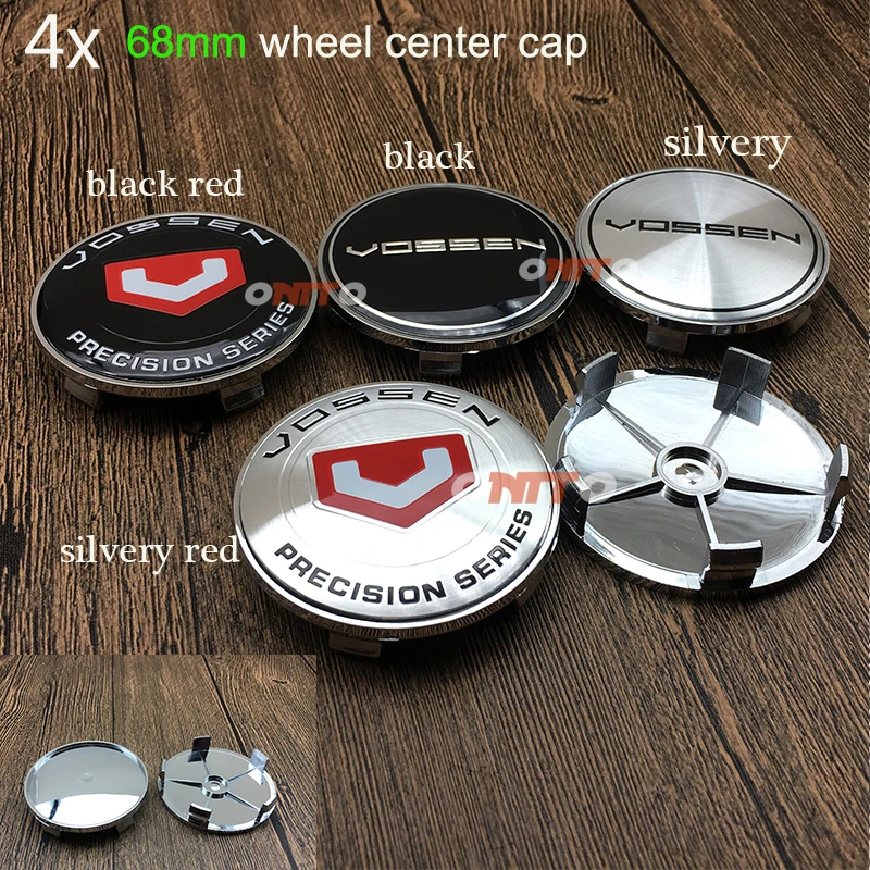 

Hot Sale 4pcs/set 68mm Chrome Base Car Vossen Label Wheel Center Cap Auto Accessories Wheel Hub Cap For CX 5 7 9 RX MPV MX