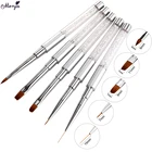 Кисть Monja для наращивания акрилового УФ-геля, лайнер для рисования линий