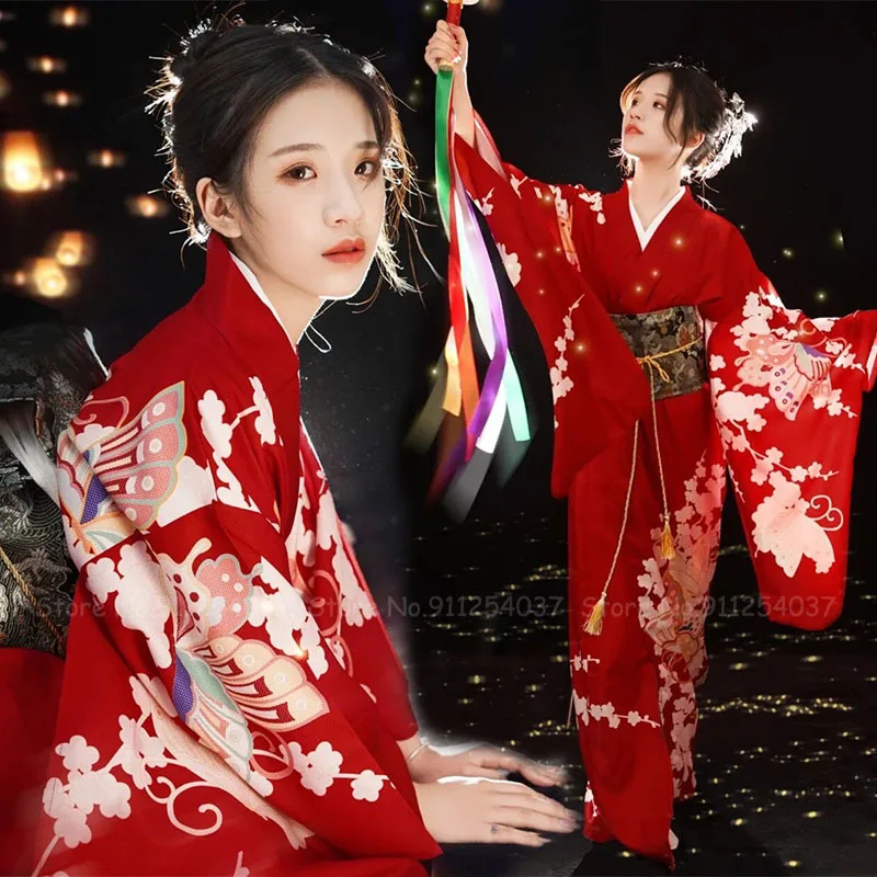 Халат-кимоно в японском стиле Женский традиционная Восточная модная одежда