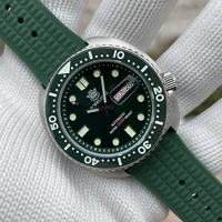 steeldive brand 2021 new arrival 45mm stainless steel case green dial with date 20atm waterproof nh36 automatic dive watches