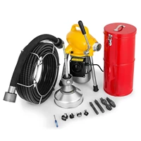34 5 drain cleaner 500 w sectional sewer snake drain auger cleaning machine
