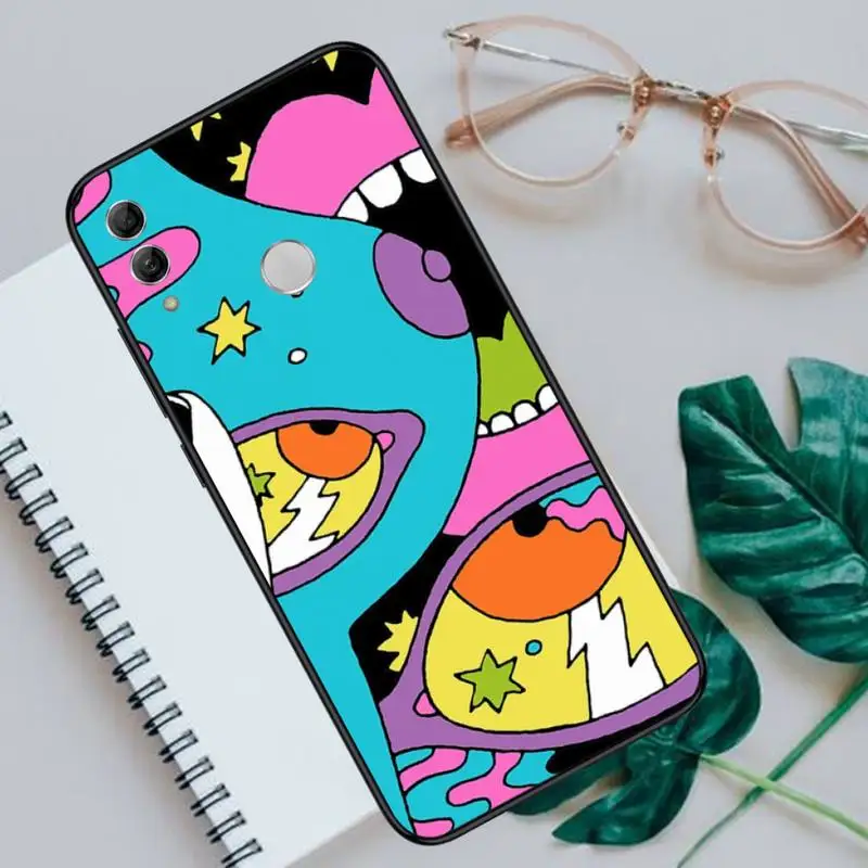 

Colourful Psychedelic Trippy Phone Case For Huawei NOVA 2 2i 2s 3i 4 4e 5 plus P10 lite 20 P20 pro honor10