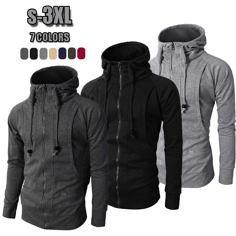 CHANWELL Men's Hoodies Coats Winter 2019 Plus Size Warm Solid Long Sleeve Hooded Sweatshirt Hip Hop Streetshirt polerones hombre | Мужская