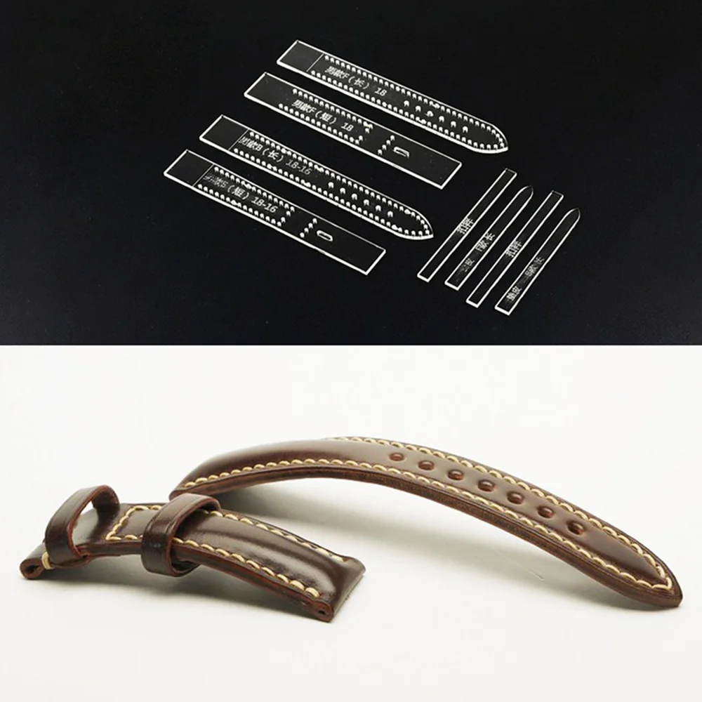 Прозрачный акриловый ремешок для часов сделай сам женщин и мужчин шаблон