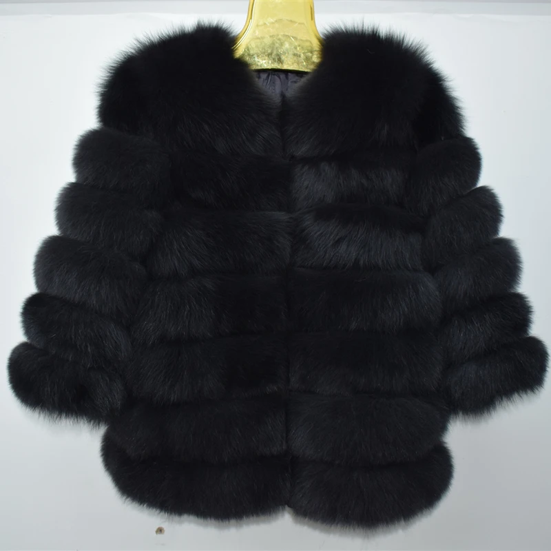 2021 new 60 cm fox skin coat for women, 100% natural fox skin coat for women, warm fox skin for women in winter
