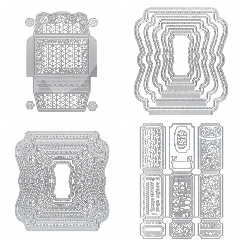 Металлические Вырубные штампы необычная кружевная рамка меню сделай сам