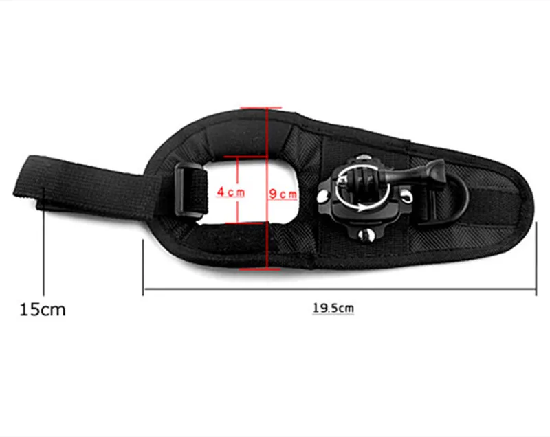 Крепление на запястье с поворотом 360 градусов для камеры Gopro Hero 9/8/7/6/5 SJCAM Xiaomi Yi|for