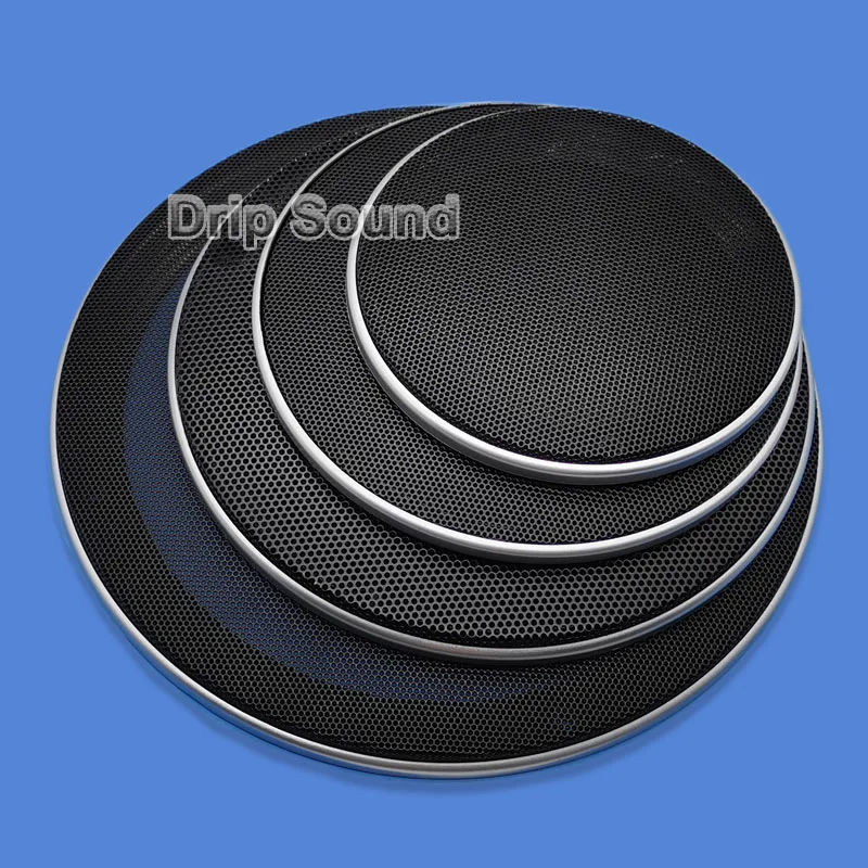 Сетчатая Крышка для автомобильной аудиосистемы декоративная круглая