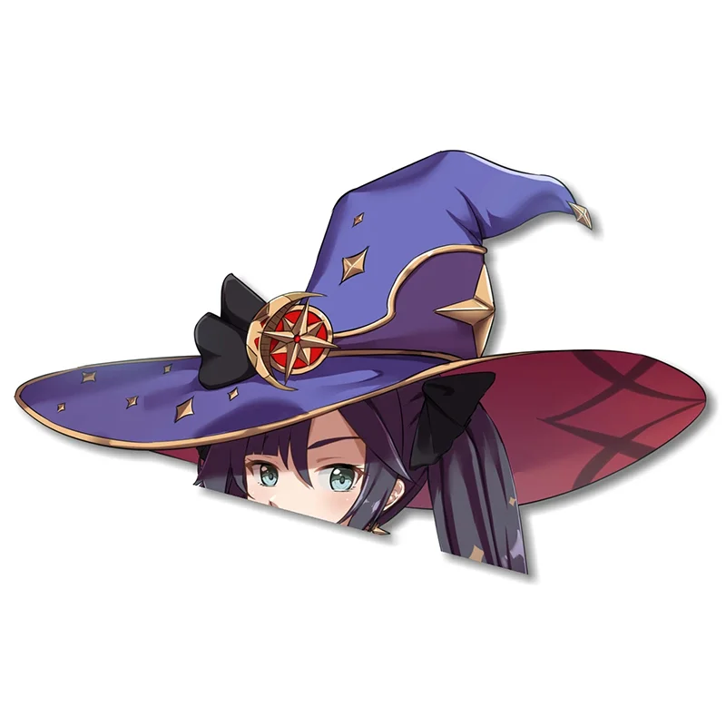 

Funny Car Sticker Anime Mona Graffiti Peeking Motorcycle Car Window Bumper Decal JDM Cartoon Car Styling KK13*8cm