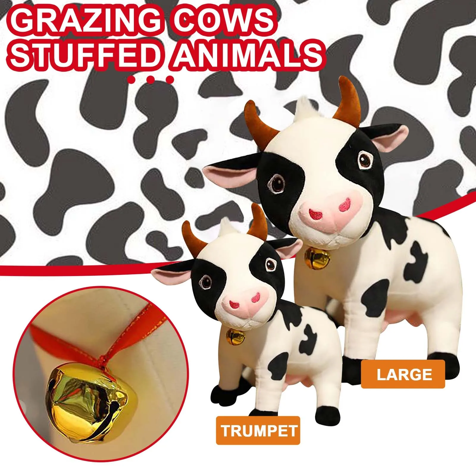 Милая коровья кукла талисман мультяшная корова плюшевая игрушка детский