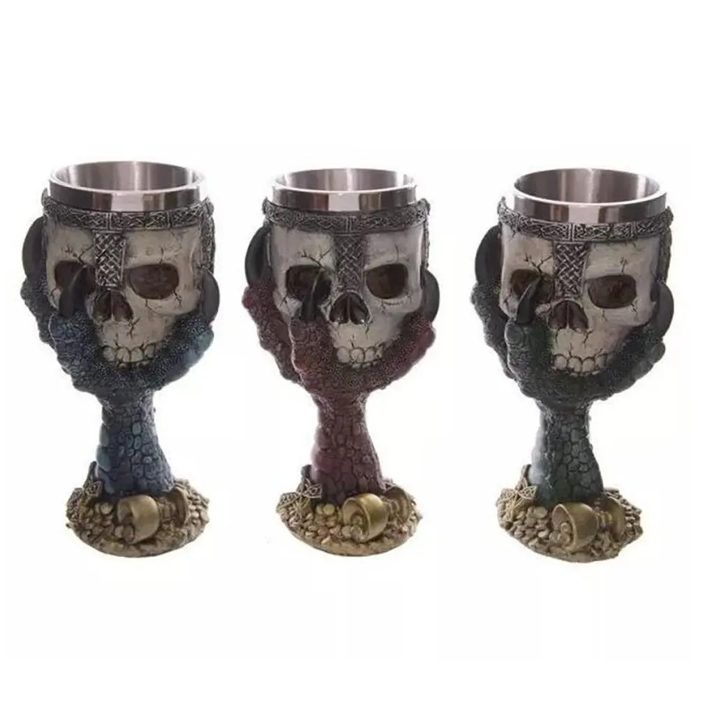 Креативная нержавеющая сталь 3D Кубок с черепом пивная Питьевая чашка кружка | Дом