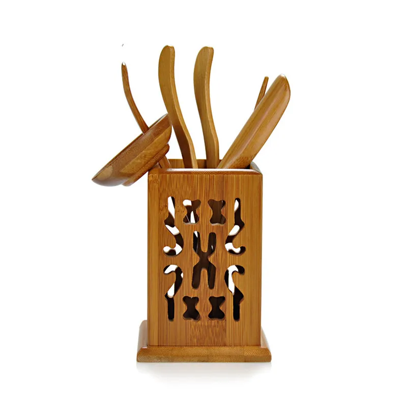 [Granness] китайский набор Ча Дао 6 штук бамбуковой посуды для чая Kongfu чайный