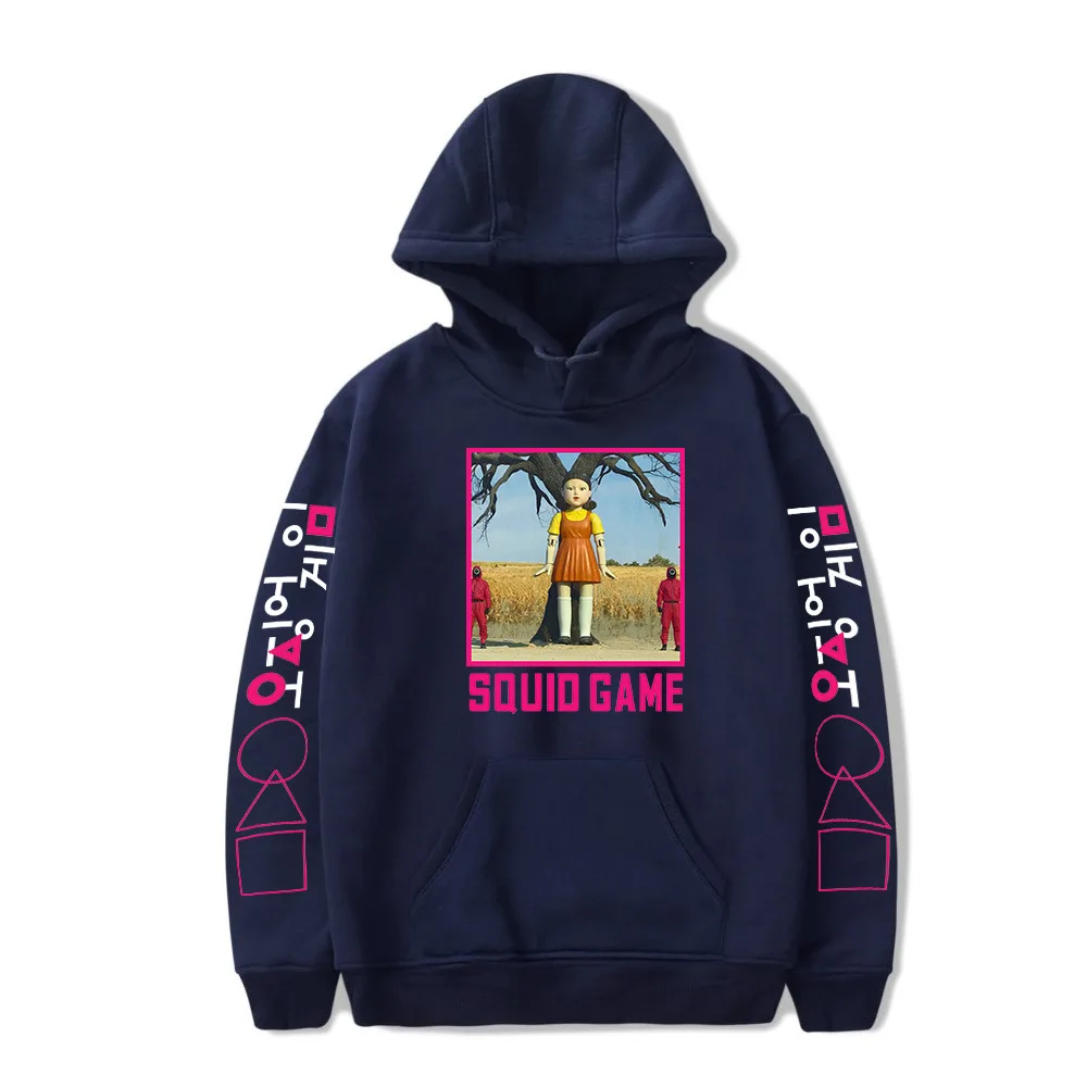 

Игра кальмар Корейская Драма периферийная одежда 2D цифровая печать свитер с капюшоном пальто детская одежда