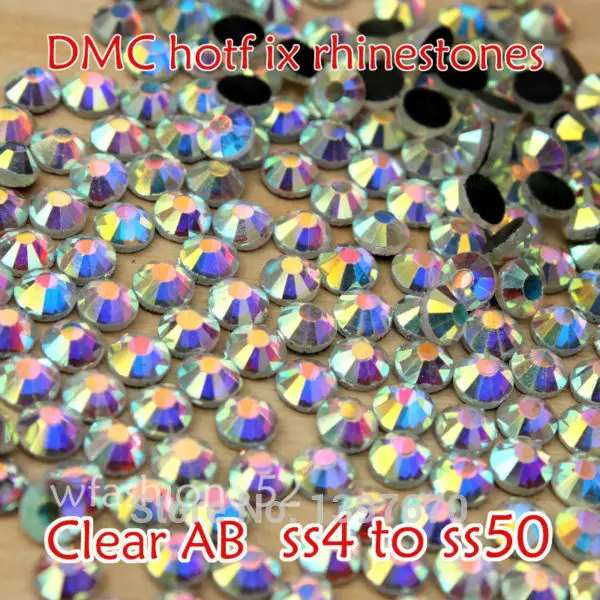 Кристаллы SS20 блестящие бусины всех цветов AB 144 на Клее с плоской задней частью