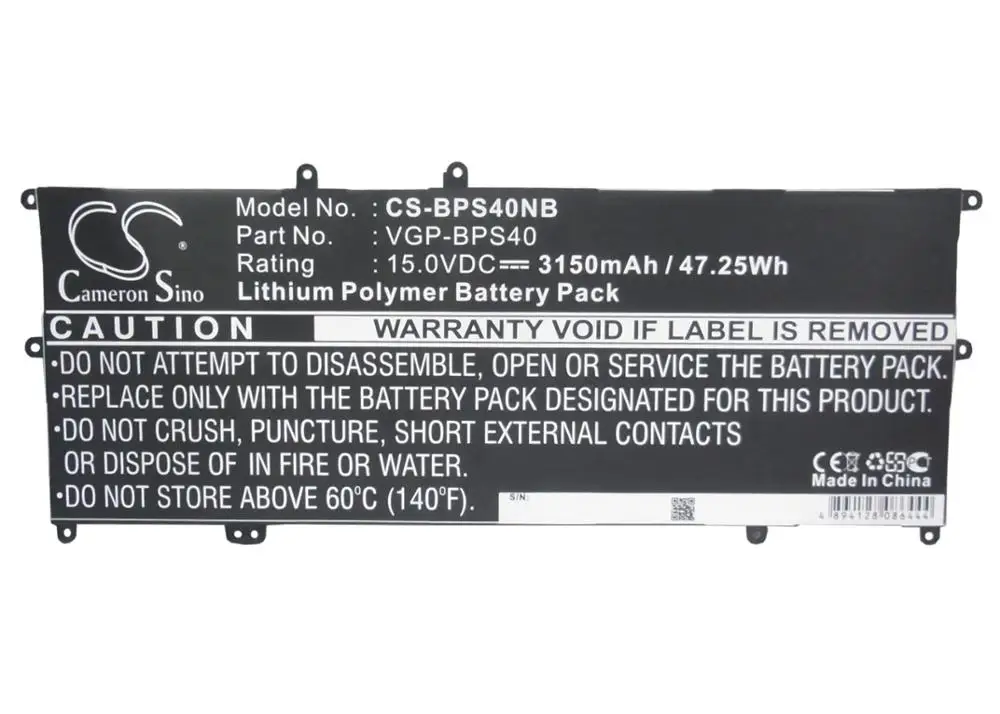 

cameron sino for SONY SVF14N16CW SVF14N26CW VAIO Fit 14A 15A VGP-BPS40 SVF15N18PW battery