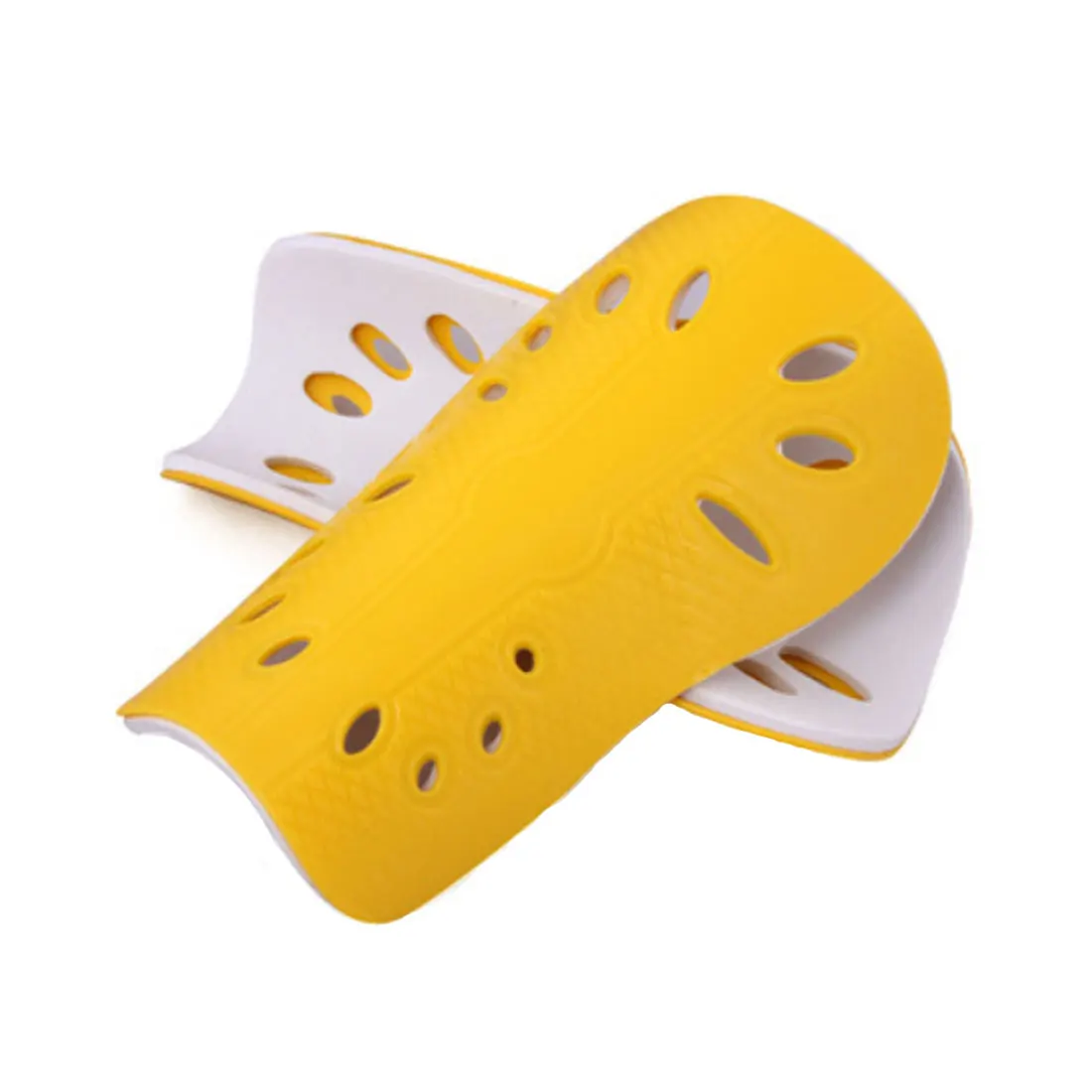 yellow 1 пара футбольной игры Футбольные Щитки Для Ног Щитки на голени для футбола взрослые наколенники футбольные виды спорта - Цвет: yellow