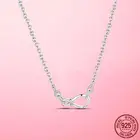 Цепочка-чокер женская из серебра 925 пробы с бесконечностью и застежкой