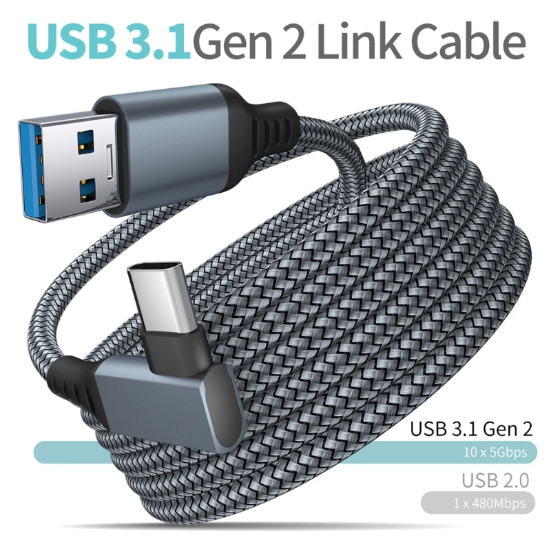 Кабель виртуальной реальности C9GD 5 м/16 футов кабель USB C Quest 2 высокоскоростной для
