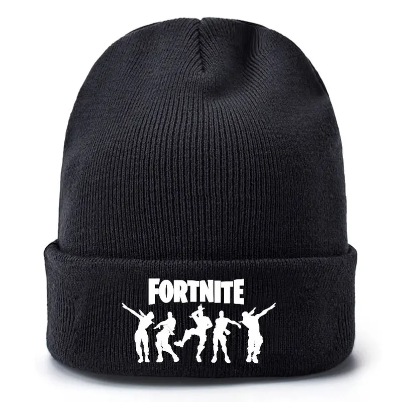 Новая Шапка-бини Fortnite для мужчин и женщин теплая вязаная шерстяная шапка зимняя