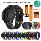 Ремешок силиконовый для смарт-часов Garmin Fenix 6 6S 6X Pro 5 5S 5X Plus 3 3 HR Forerunner935, браслет 20 22 26 мм