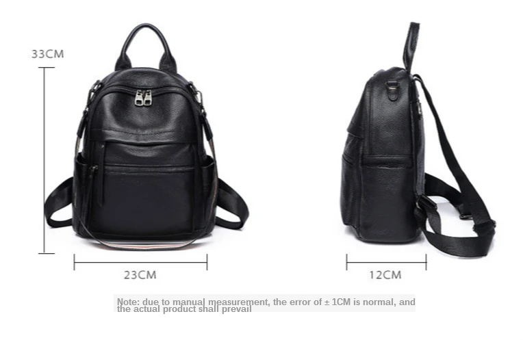 

Ackpack Women's New Wave Anti-theft Travel Bag Korean Fashion Large Capacity Soft Leather Women's Backpack 2020