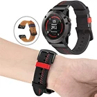Кожаный ремешок для наручных часов Garmin Fenix 5 6 5X 6X, быстросъемный ремешок для Garmin Fenix 3 3HR 5X 5 Plus 6 Pro Forerunner 935 945