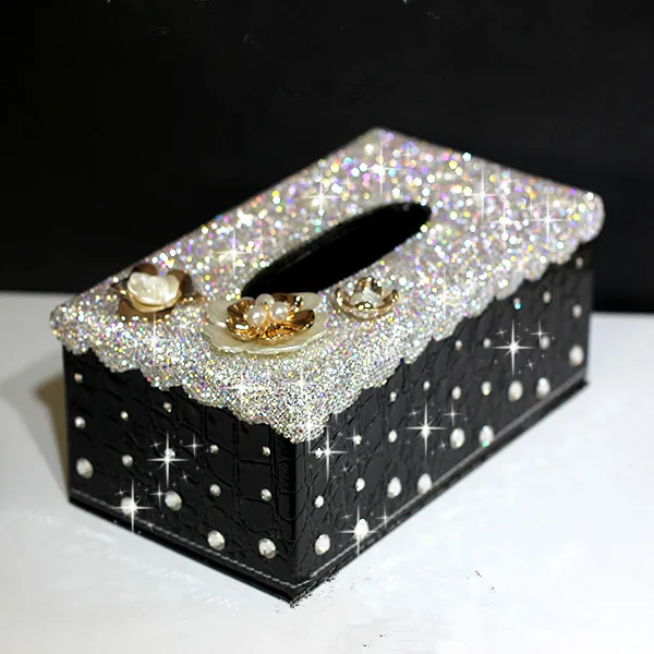 Роскошный Европейский прямоугольный домашний контейнер для салфеток диспенсер